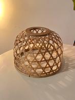 Bamboe lampenkap, Huis en Inrichting, Lampen | Lampenkappen, Ophalen of Verzenden, Zo goed als nieuw, Rond, 25 tot 50 cm