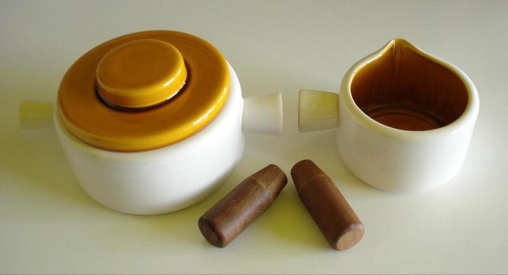 Potterie De Driehoek Huizen Holland-Dekschaal/Terrine&Juskom, Huis en Inrichting, Keuken | Servies, Gebruikt, Schaal of Schalen