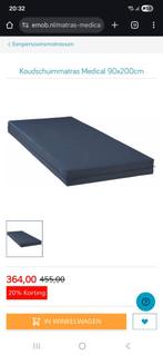 Medisch Koudschuim Matras - Eenpersoons - Afwasbaar, Ophalen, 90 cm, Eenpersoons, Zo goed als nieuw