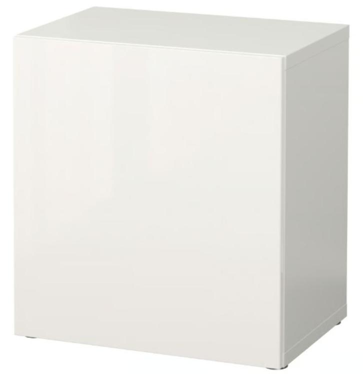 IKEA Besta wit/Selsviken hoogglans/wit 60x42x64 cm, Huis en Inrichting, Kasten | Televisiemeubels, Gebruikt, Minder dan 100 cm