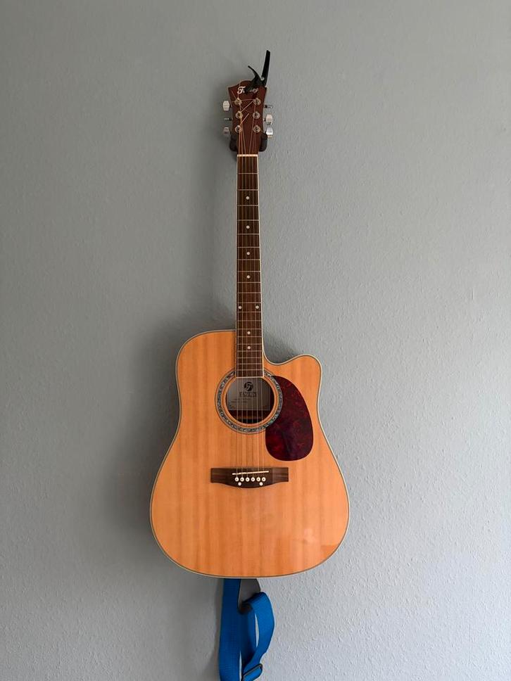 Fesley Western Gitaar met Element en Stemmer, Muziek en Instrumenten, Snaarinstrumenten | Gitaren | Akoestisch, Zo goed als nieuw