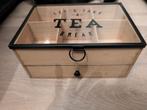 Theedoos met ijzeren details, Huis en Inrichting, Ophalen of Verzenden, Gebruikt