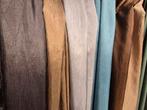 Overgordijn stof blauw, zilver, goud, bruin glans en motief, Ophalen of Verzenden, Nieuw, Bruin