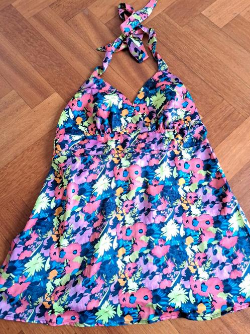 Multi colour bloemen zijde look zachte Top xs Ichi, Kleding | Dames, Tops, Zo goed als nieuw, Maat 34 (XS) of kleiner, Zonder mouw