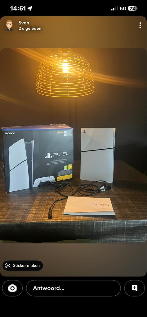 PlayStation 5 Digital Edition (Zonder Controller), Spelcomputers en Games, Spelcomputers | Sony PlayStation 5, Gebruikt, Playstation 5 Digital