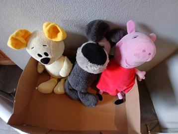Knuffelpakket Woezel, Pip en Peppa  beschikbaar voor biedingen