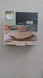 Nieuw in doos rvs braadpan, Ophalen of Verzenden, Nieuw, Rvs, Koekenpan of Braadpan