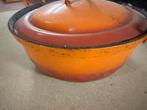 Vintage Gietijzeren Braadpan met Deksel, Huis en Inrichting, Keuken | Potten en Pannen, Gebruikt, Ophalen of Verzenden, Koekenpan of Braadpan