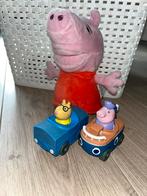 Peppa Big knuffel en 2 auto’s, Ophalen of Verzenden, Zo goed als nieuw