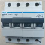 Hager Installatieautomaat MB616E/ 3-polig + nul, B16A, Doe-het-zelf en Verbouw, Elektra en Kabels, Ophalen of Verzenden, Overige typen