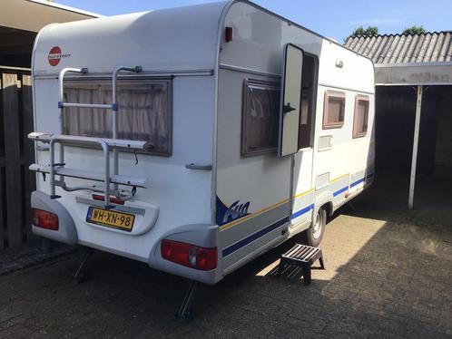 Burstner Fun 435TK 2003 met luifel plus zijwanden plus tent!, Caravans en Kamperen, Caravans, Particulier, tot en met 4, 750 - 1000 kg