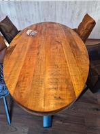 Houten Eettafel - Ovaal, Huis en Inrichting, Tafels | Eettafels, Ophalen, Ovaal, 200 cm of meer, 100 tot 150 cm