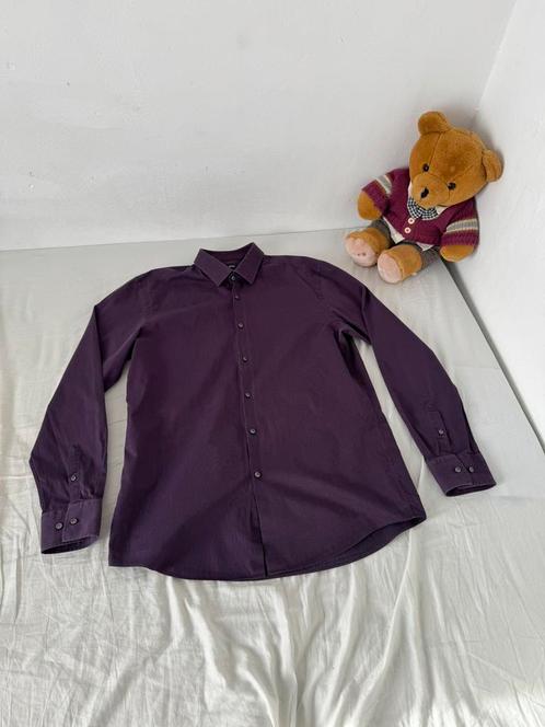 Hugo Boss overhemd, Kleding | Heren, Overhemden, Gedragen, Halswijdte 39/40 (M), Rood, Ophalen of Verzenden