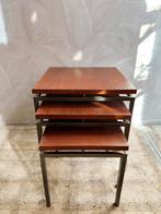 Vintage jaren 60 mimi set mini set bijzettafeltjes, Ophalen, Minder dan 45 cm, -, -