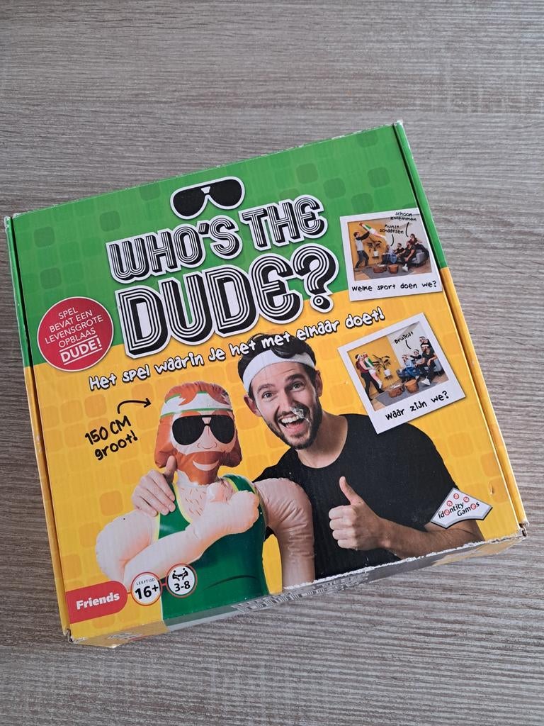 Who's the Dude?, Hobby en Vrije tijd, Gezelschapsspellen | Bordspellen, Identity Games, Vijf spelers of meer, Ophalen of Verzenden