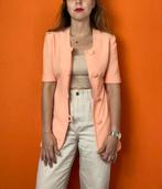 90’s vintage top / jasje - zalm / zalmroze XS/34, Kleding | Dames, Jasjes, Kostuums en Pakken, Oranje, Ophalen of Verzenden, Vintage