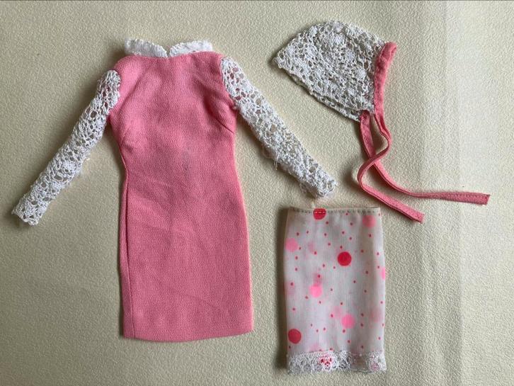Vintage barbie kleding Francie Dance Party #1257 1966, Verzamelen, Poppen, Gebruikt, Ophalen of Verzenden