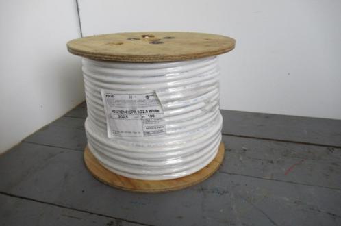 3G2,5 White 100 meter, voedingskabel Halogeenvrij, Doe-het-zelf en Verbouw, Elektra en Kabels, Nieuw, Kabel of Snoer, Ophalen of Verzenden