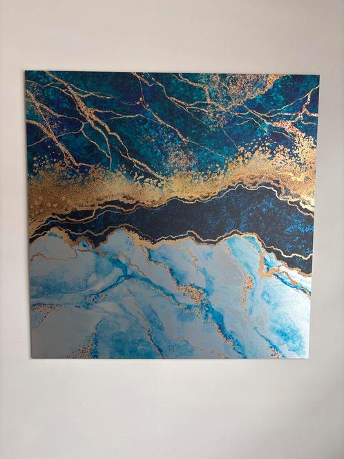 Tof Aluminium Schilderij 80x80cm - Abstract, Antiek en Kunst, Kunst | Schilderijen | Abstract, Ophalen