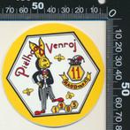 Sticker: Pielhaas - Road van Ellef 1985 - Venroj, Verzamelen, Ophalen of Verzenden, Zo goed als nieuw, Bedrijf of Vereniging