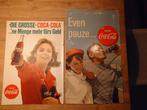 Retro Kartonnen Coca Cola platen, jaren 50 - 60, Verzamelen, Gebruikt, Ophalen of Verzenden