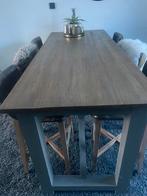 Bartafel, mooi met taupe, zwart of grijze barkrukken, Ophalen, 100 tot 150 cm, 50 tot 100 cm, Zo goed als nieuw