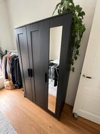 IKEA Brimnes 3-Door Black Wardrobe, Huis en Inrichting, Kasten | Kledingkasten, Ophalen, Gebruikt, 100 tot 150 cm, Met hangruimte