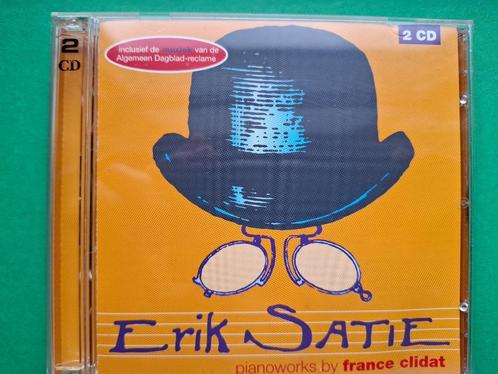 ERIK SATIE - PAINOWORKS BY FRANCE CLIDAT (2 x CD), Cd's en Dvd's, Cd's | Klassiek, Zo goed als nieuw, Overige typen, Ophalen of Verzenden