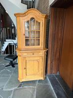 Licht eiken kast met glas in lood - veel bergruimte, Huis en Inrichting, Ophalen, Gebruikt, Eikenhout, 50 tot 100 cm