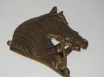 Koperen hoofd van een paard met handige ophanghaak, Antiek en Kunst, Ophalen of Verzenden, Koper