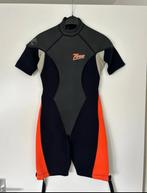 Wetsuit maat 34 zwart/oranje/grijs (zgan), Watersport en Boten, Ophalen of Verzenden, Zo goed als nieuw, Duikpak