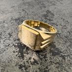 14k gouden zegelring nieuw, Ophalen of Verzenden, Nieuw, Goud