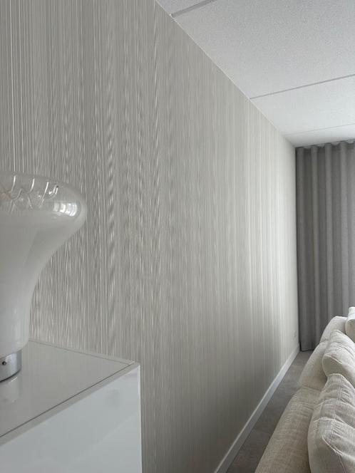 Behang 3D vinyl Vescom, Tonga (dikke kwaliteit), Huis en Inrichting, Stoffering | Behang, Beige, Grijs, minder dan 10 m², Ophalen of Verzenden