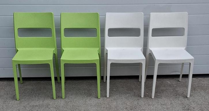 12 x Scab Sai kunststof terrasstoelen cafe kantine stoelen, Huis en Inrichting, Stoelen, Zo goed als nieuw, Vijf, Zes of meer stoelen