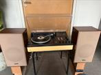 BRAUN PLATENSPELER COCKPIT 260 + 2 HITACHI GELUIDSBOXEN, Audio, Tv en Foto, Platenspelers, Ophalen of Verzenden, Gebruikt, Platenspeler