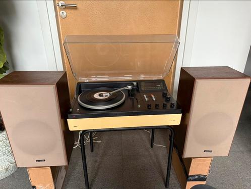 BRAUN PLATENSPELER COCKPIT 260 + 2 HITACHI GELUIDSBOXEN, Audio, Tv en Foto, Platenspelers, Gebruikt, Platenspeler, Overige merken