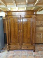 Prachtige Antieke Eiken Kast met Laden en Planken