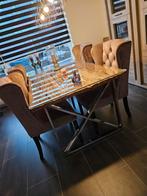 Sleeperwood Eet tafel+salon tafel inclusief glasplaten zgan, Huis en Inrichting, Tafels | Eettafels, 50 tot 100 cm, Zo goed als nieuw