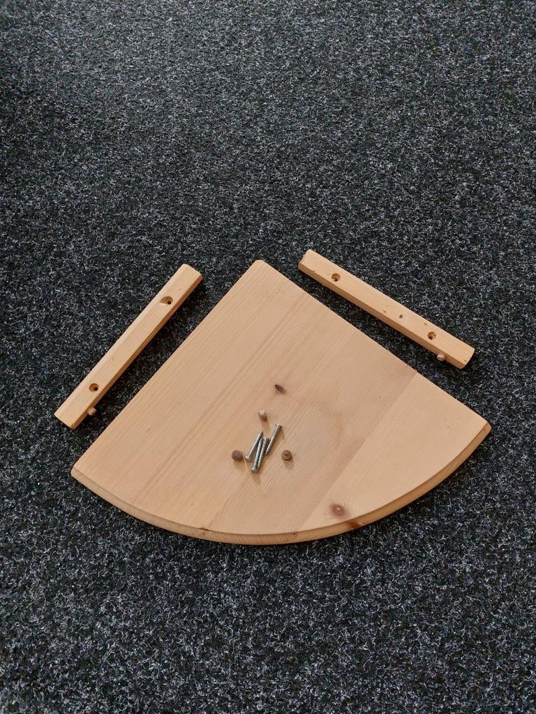 Houten hoekplankje, Ophalen