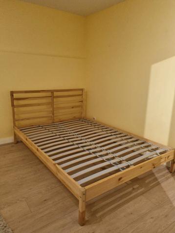 Ikea Tarva bedframe 140x200 incl lattenbodem - afbeelding 1