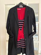 Studio Anneloes, zwart lang colbert travelstof maat XL, Kleding | Heren, Ophalen of Verzenden, Zo goed als nieuw, Maat 56/58 (XL)