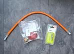 Gasslang drukregelaar 30mb verloop slangpilaar, Ophalen of Verzenden, Nieuw, Gasslang 60 cm drukregelaar 30mb verloop slangtule