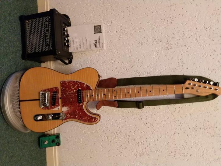 Harley Benton telecaster plus Roland micro cube, Muziek en Instrumenten, Snaarinstrumenten | Gitaren | Elektrisch, Gebruikt, Solid body