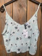 Nieuwe blauwe crop top met palmbomen H&M maat S, Nieuw, Ophalen of Verzenden, Maat 36 (S)