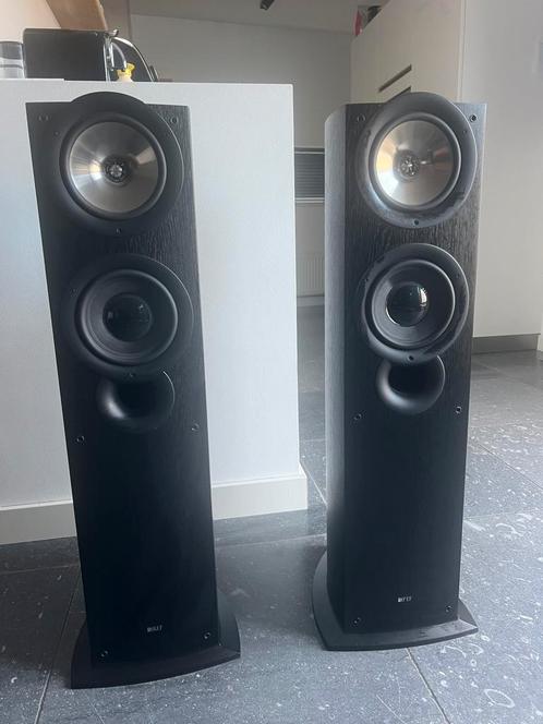 KEF iq70 luidsprekers set, Audio, Tv en Foto, Luidsprekers, Zo goed als nieuw, Front, Rear of Stereo speakers, 120 watt of meer