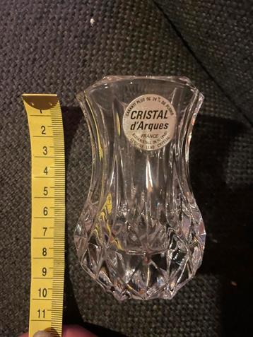 Set van 2 kristallen vaasjes – Cristal d’Arques beschikbaar voor biedingen