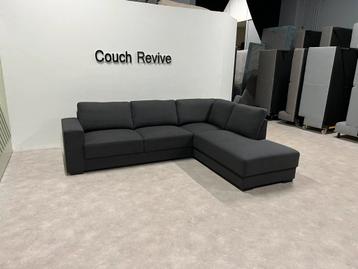 GRATIS LEVERING Z.G.A.N antraciet hoekbank 265x210 Gereinigd beschikbaar voor biedingen