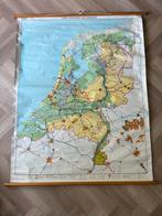 Grote schoolkaart / schoolplaat van NL, Ophalen of Verzenden, Aardrijkskunde