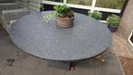 Garden Collections Graniet dining tuintafel rond 140 cm, Tuin en Terras, Ophalen, Zo goed als nieuw, Rond, Overige materialen