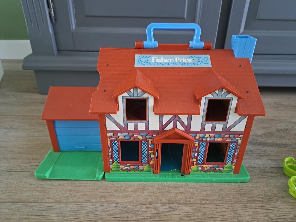 Vintage fischer price huis, Ophalen of Verzenden, Gebruikt, Kunststof
